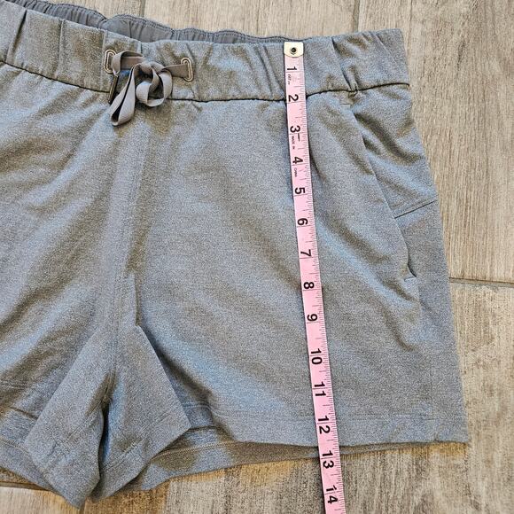 Lululemon On The Fly Mid Rise Short 2.5” Women’s Size 10 Heathered Slate Gray - Picture 6 of 12